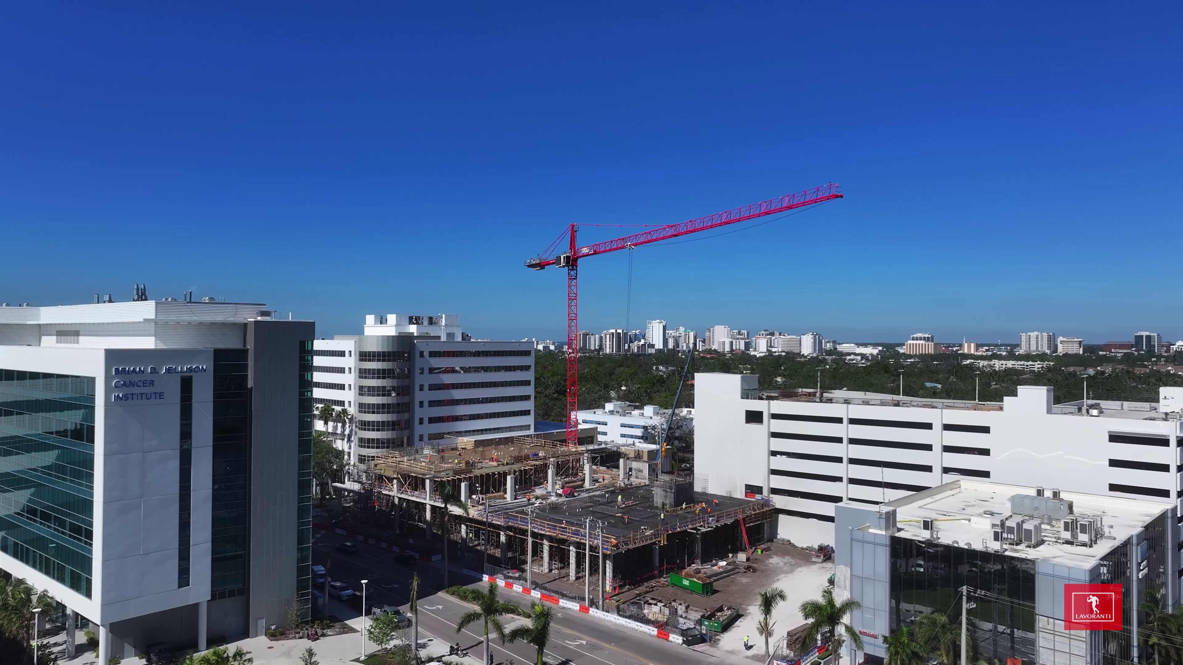 WOLFF 8033 Tower Crane at the Sarasota Memorial Hospital